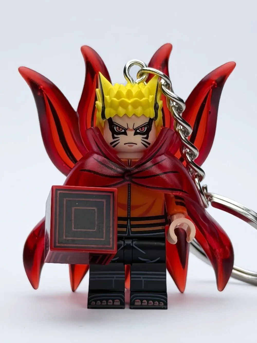 Baryon Mode Naruto Custom Minifigure Keychain